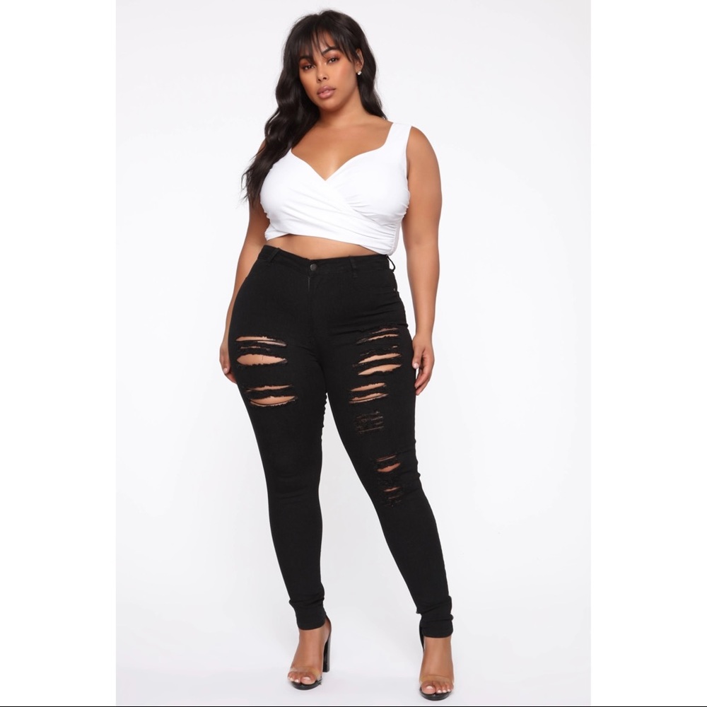 Fashion Nova Women’s Tris ll Skinny High Waisted Jeans